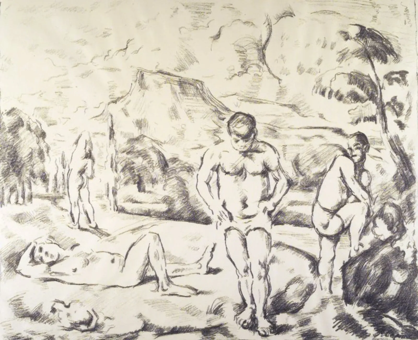 Les Grands Baigneurs, Paul Cézanne