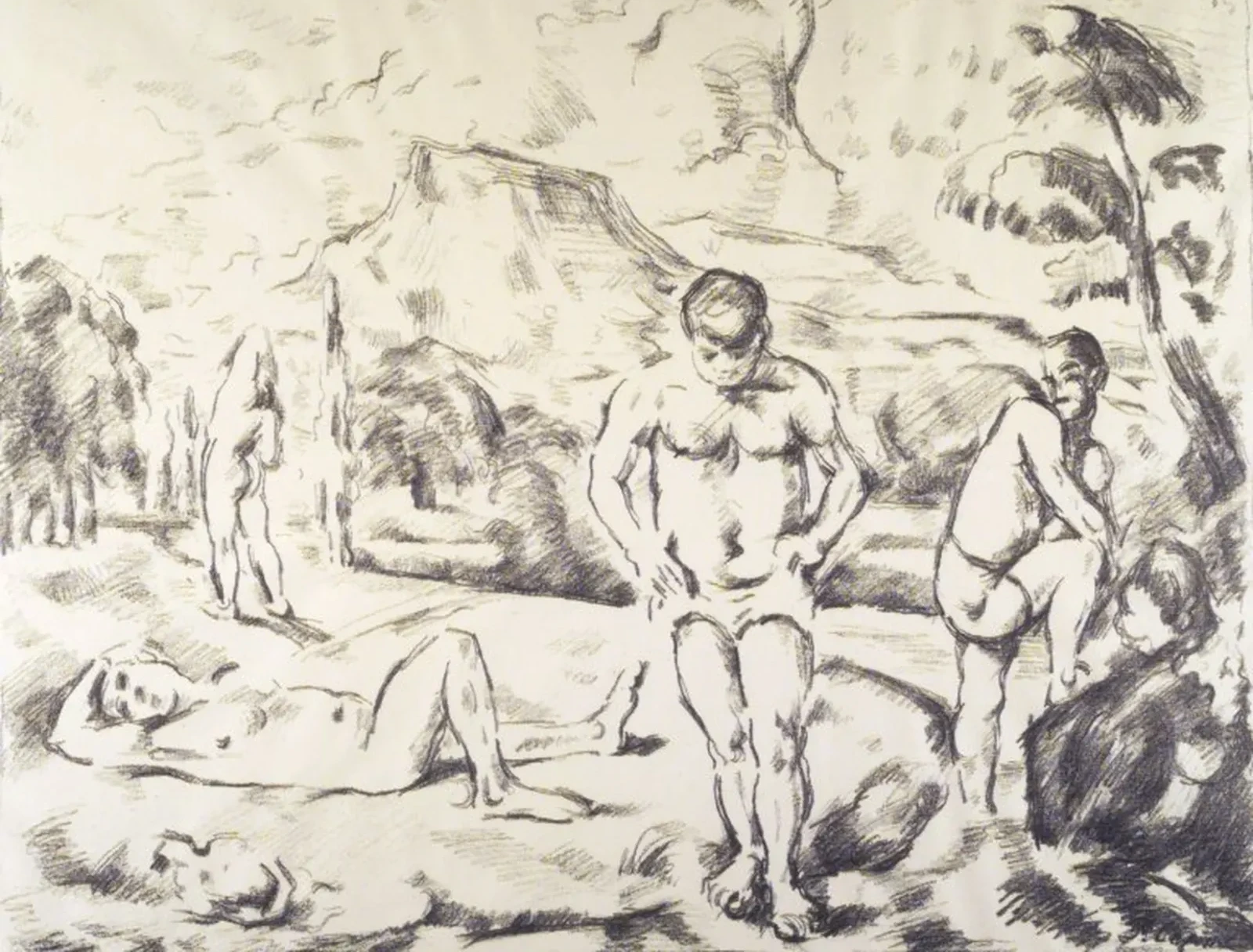 Les Grands Baigneurs, Paul Cézanne