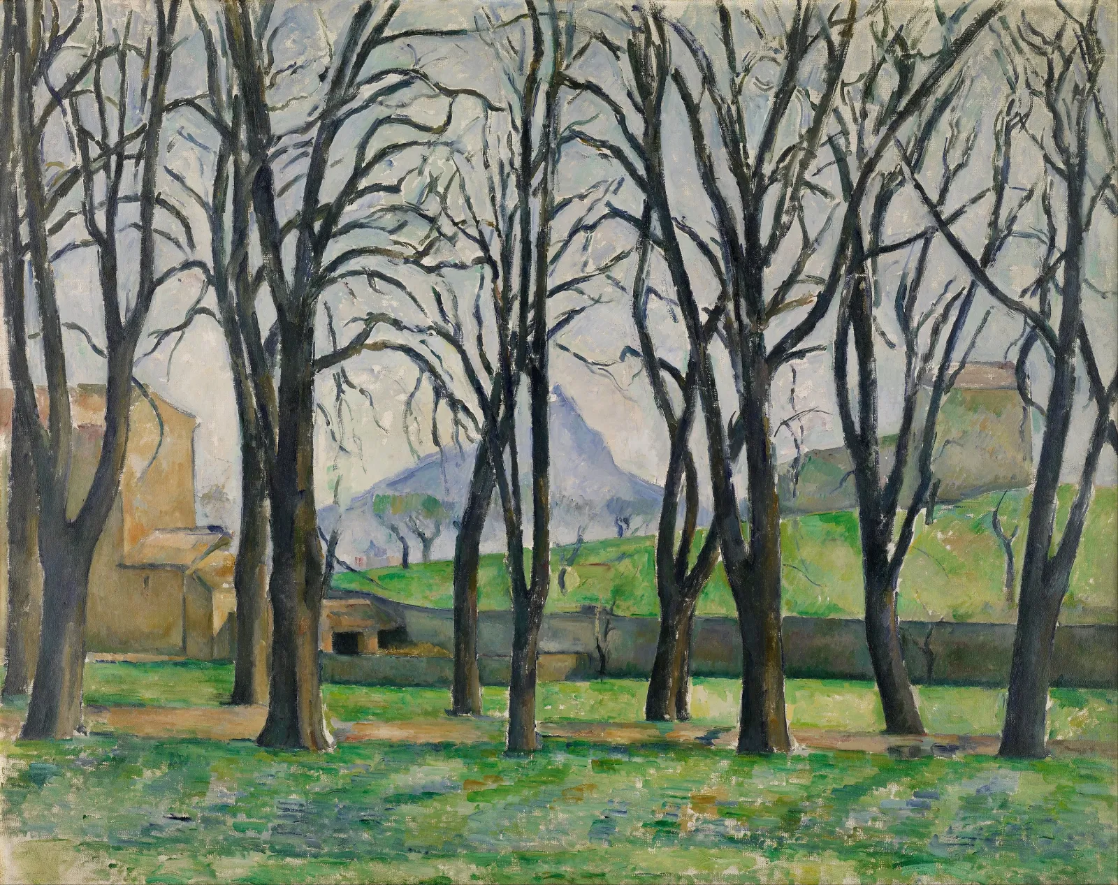 Les Marronniers du Jas de Bouffan en hiver, Paul Cézanne