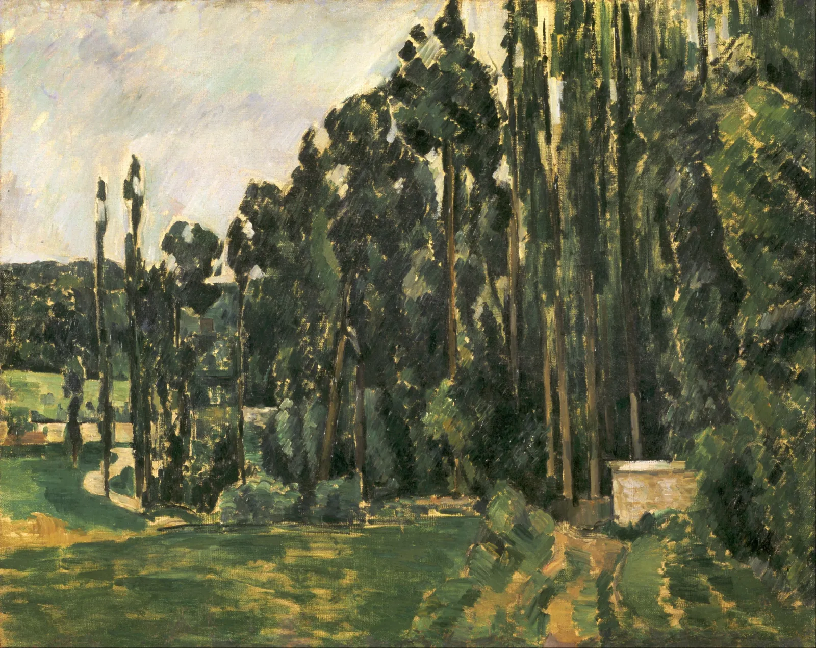 Les Peupliers, Paul Cézanne