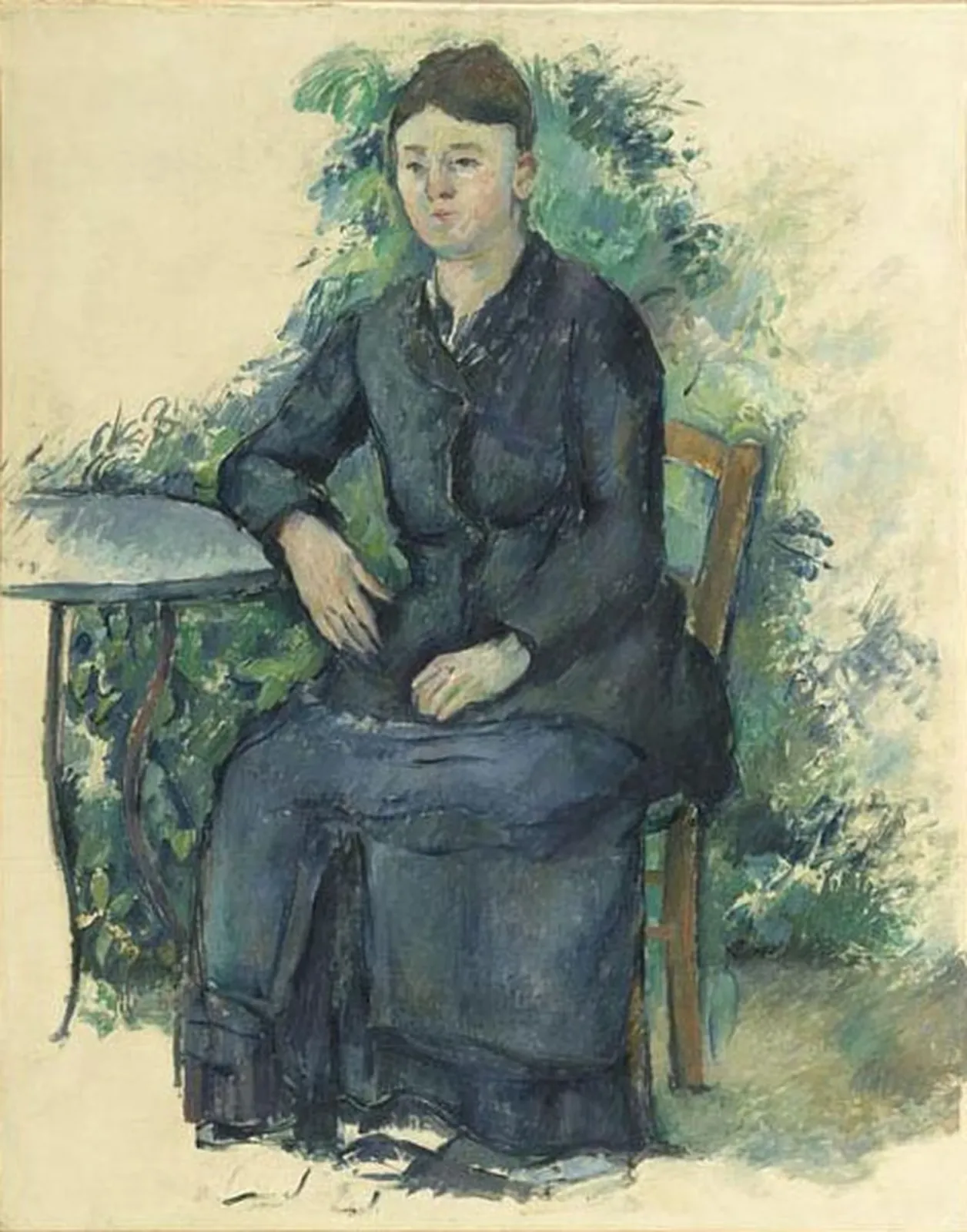 Madame Cézanne au jardin, Paul Cézanne