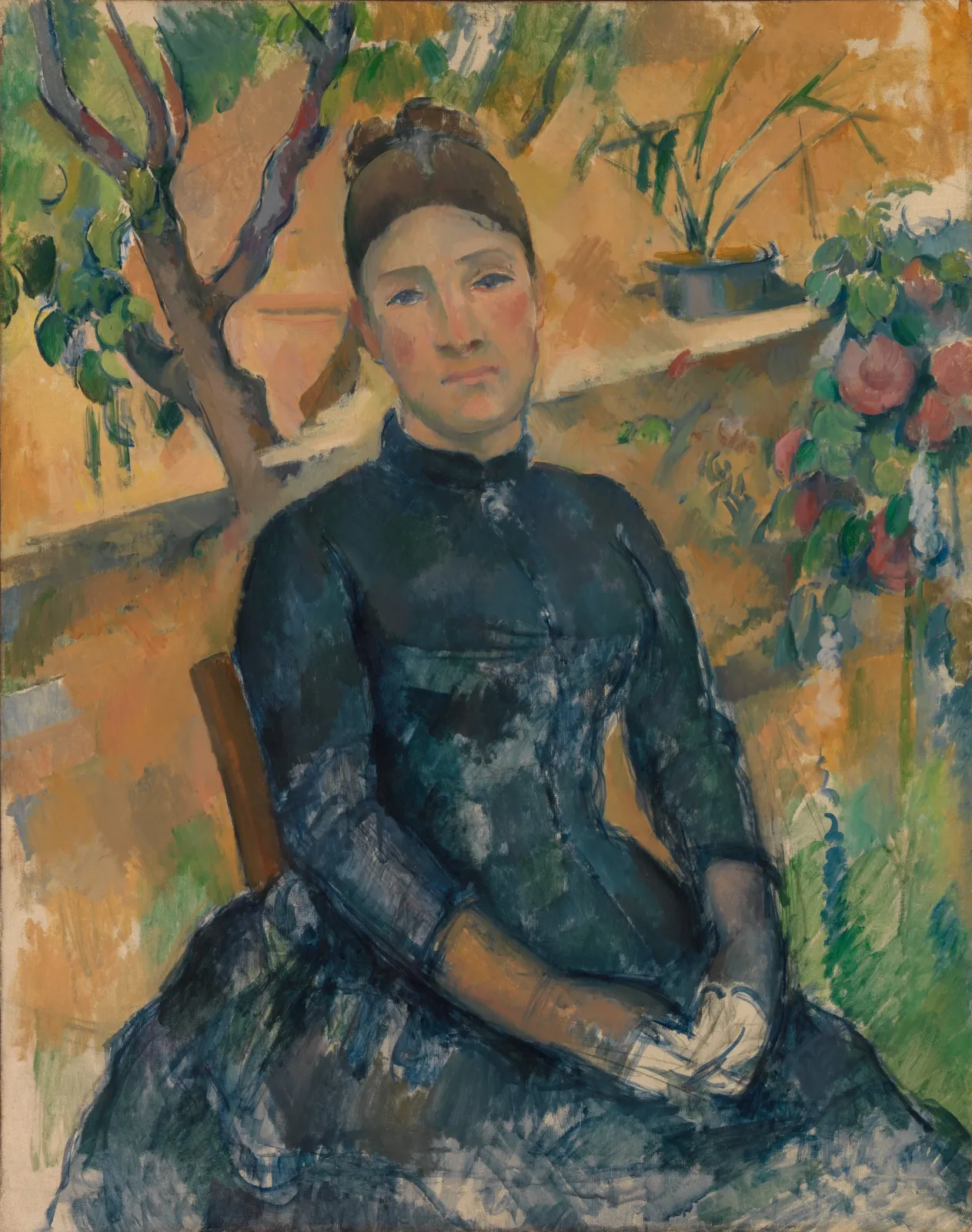 Madame Cézanne dans la serre, Paul Cézanne