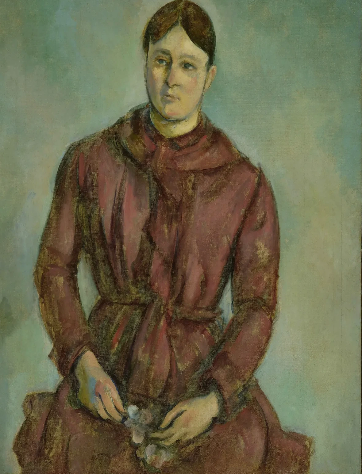Madame Cézanne en robe rouge, Paul Cézanne