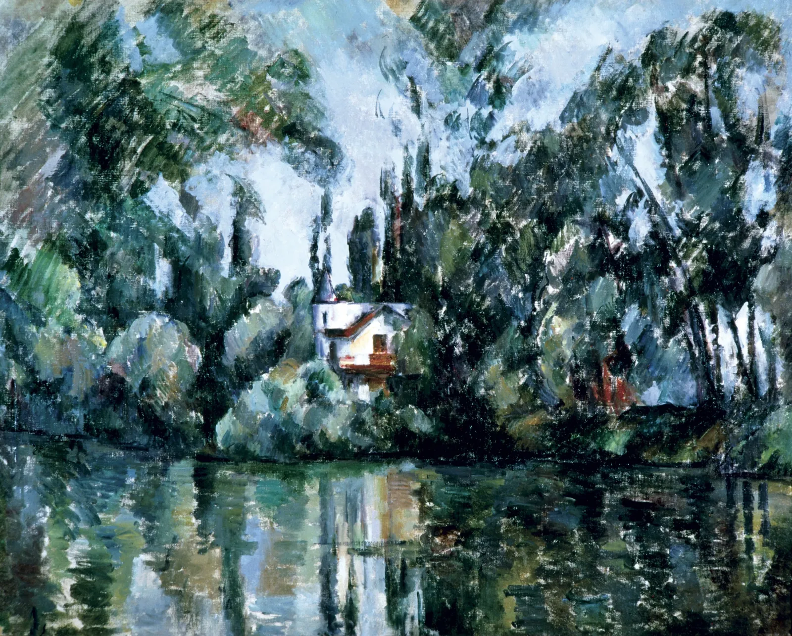Maison au bord de la Marne, Paul Cézanne