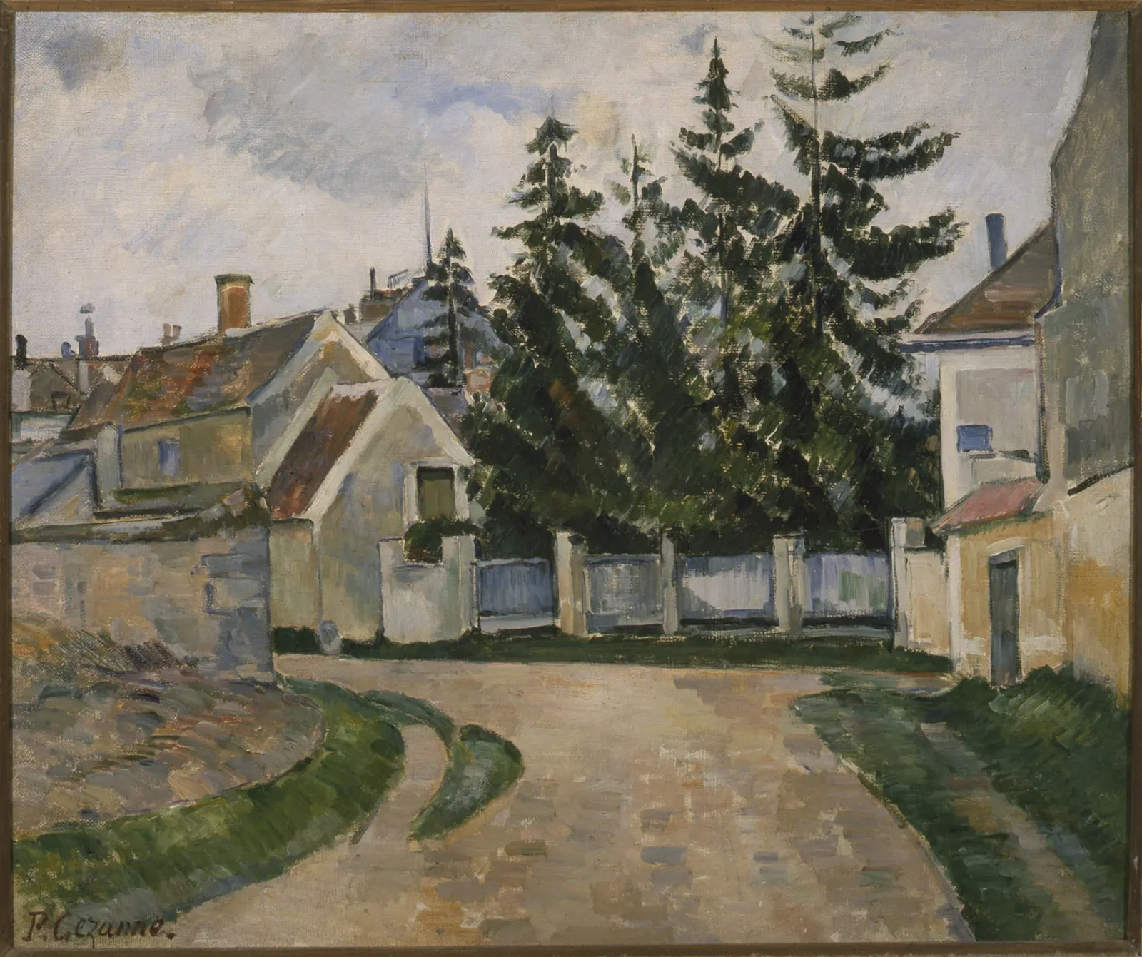 Maisons et sapins, Paul Cézanne