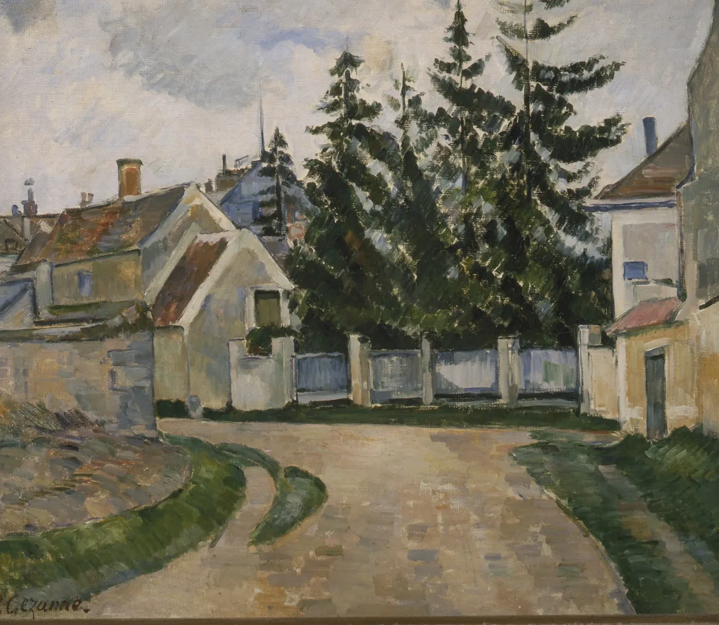 Maisons et sapins, Paul Cézanne