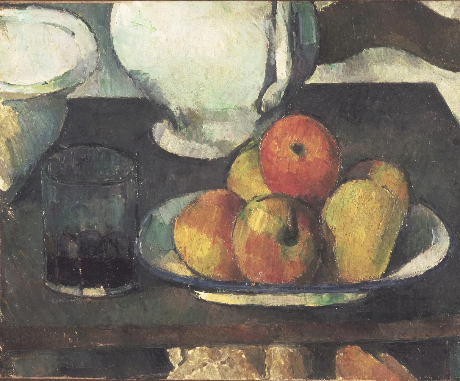 Nature morte avec fruits et verre de vin, Paul Cézanne
