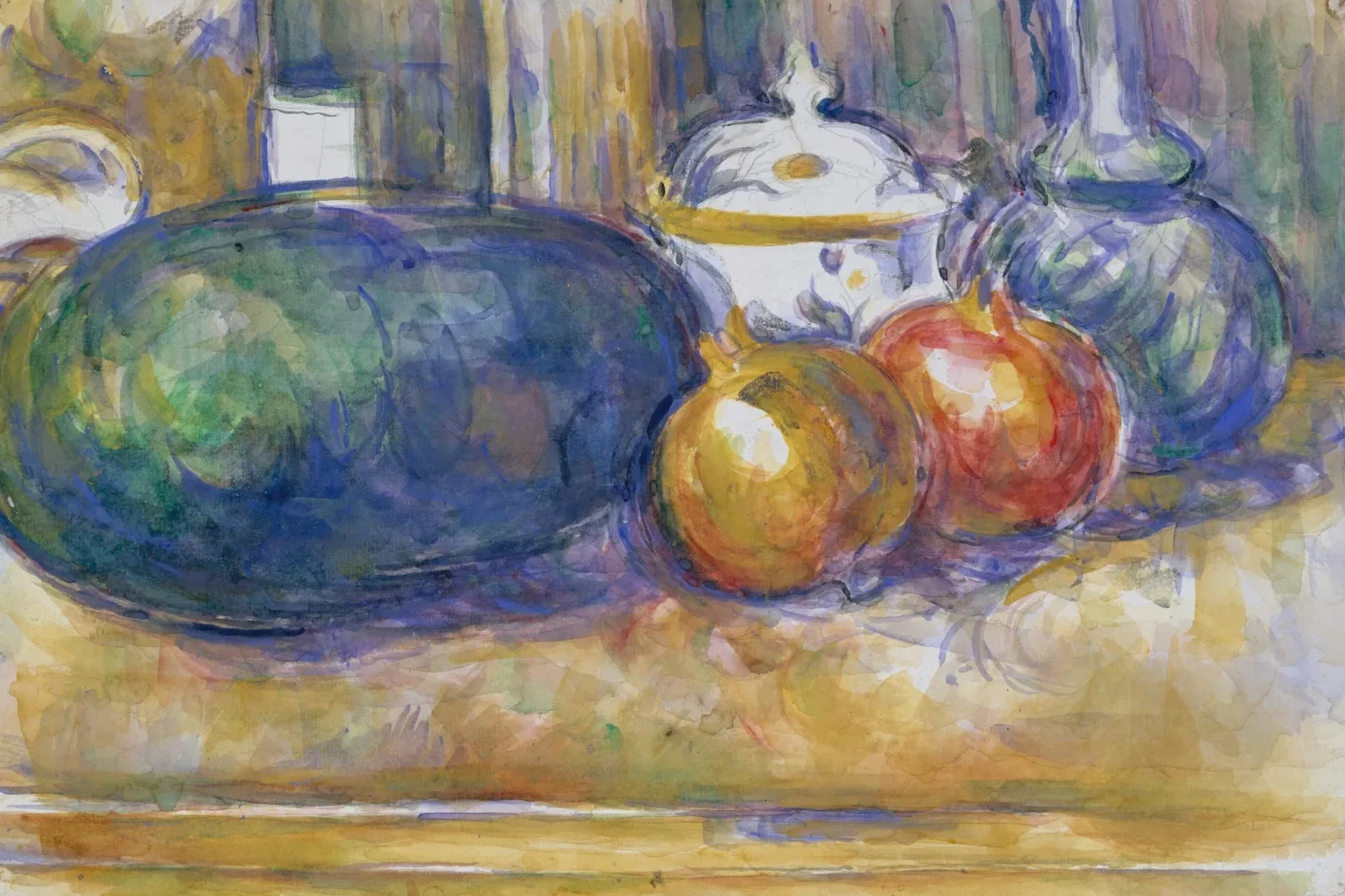 Nature morte avec pastèque et grenades, Paul Cézanne