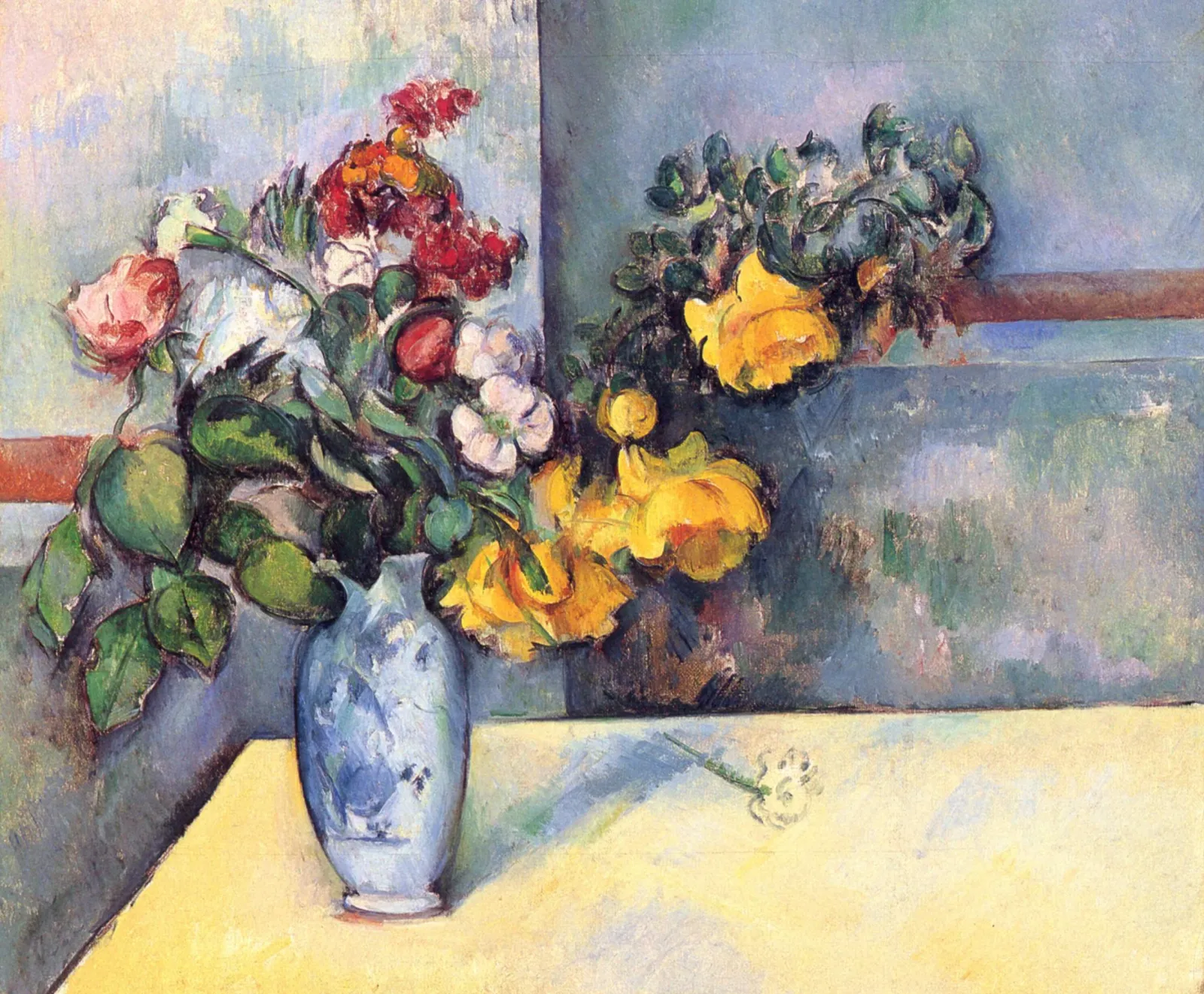 Nature morte, fleurs dans un vase, Paul Cézanne