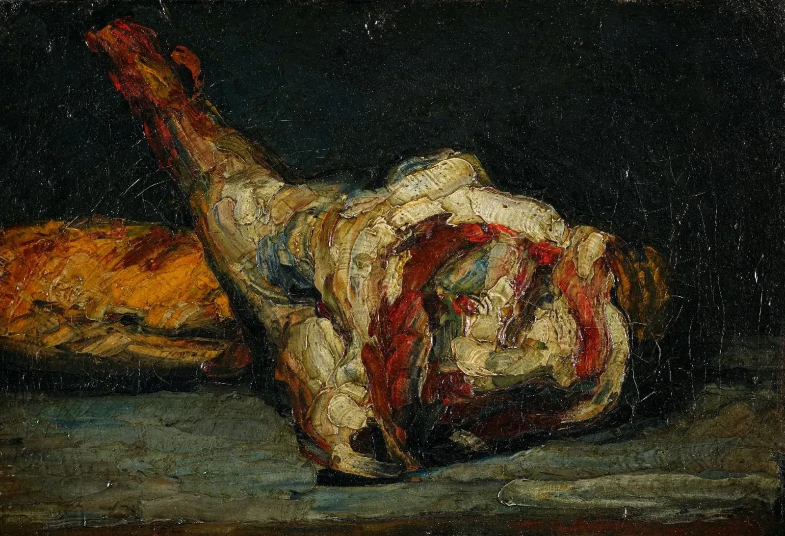 Pain et gigot d’agneau, Paul Cézanne