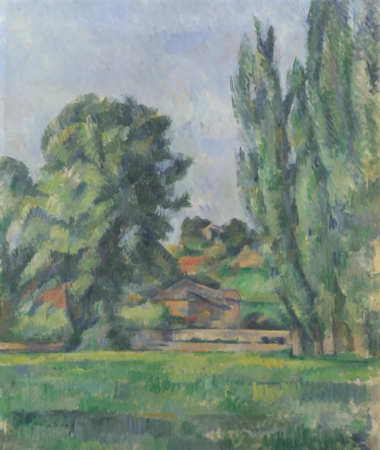 Paysage avec peupliers, Paul Cézanne