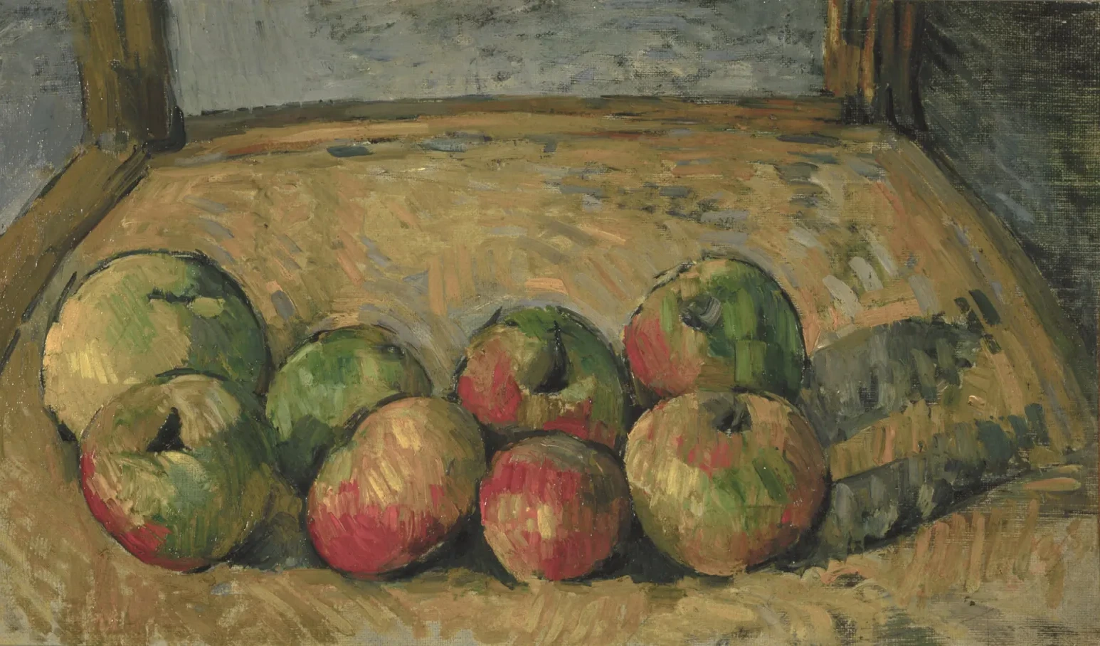Pommes sur une chaise, Paul Cézanne
