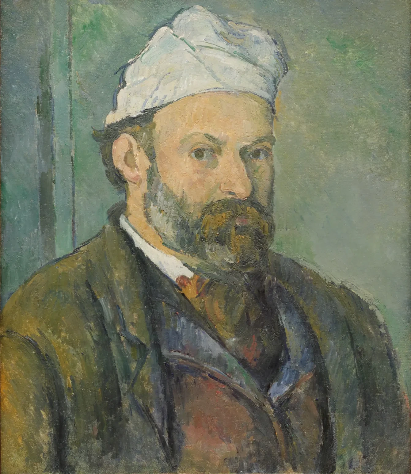 Portrait de l'artiste au bonnet blanc, Paul Cézanne