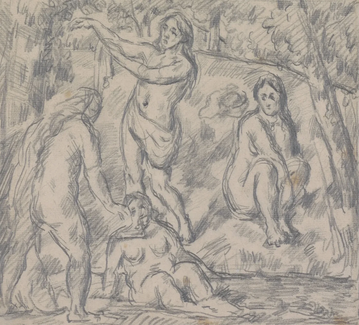 Quatre Baigneuses, Paul Cézanne