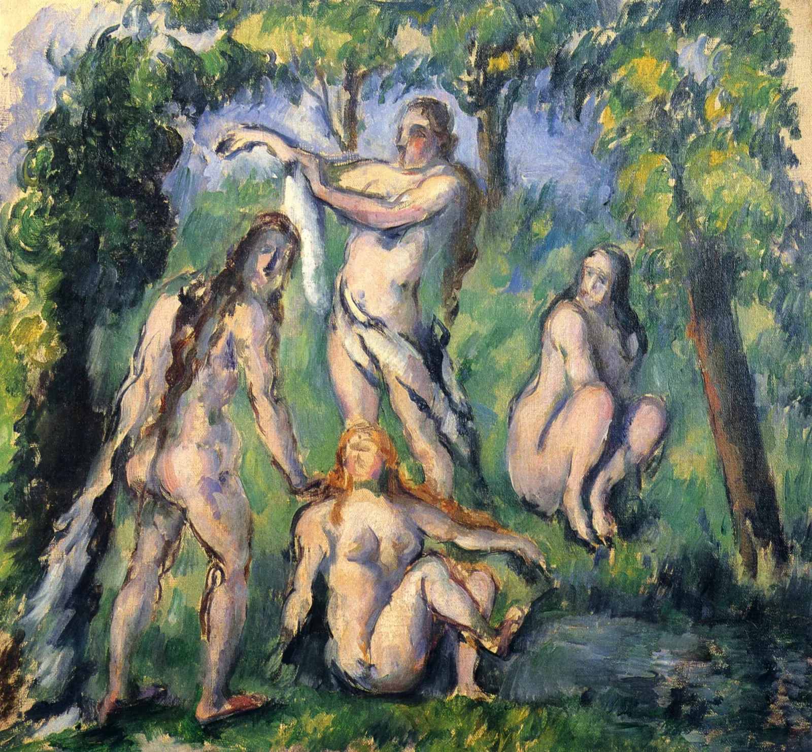 Quatre baigneuses, Paul Cézanne