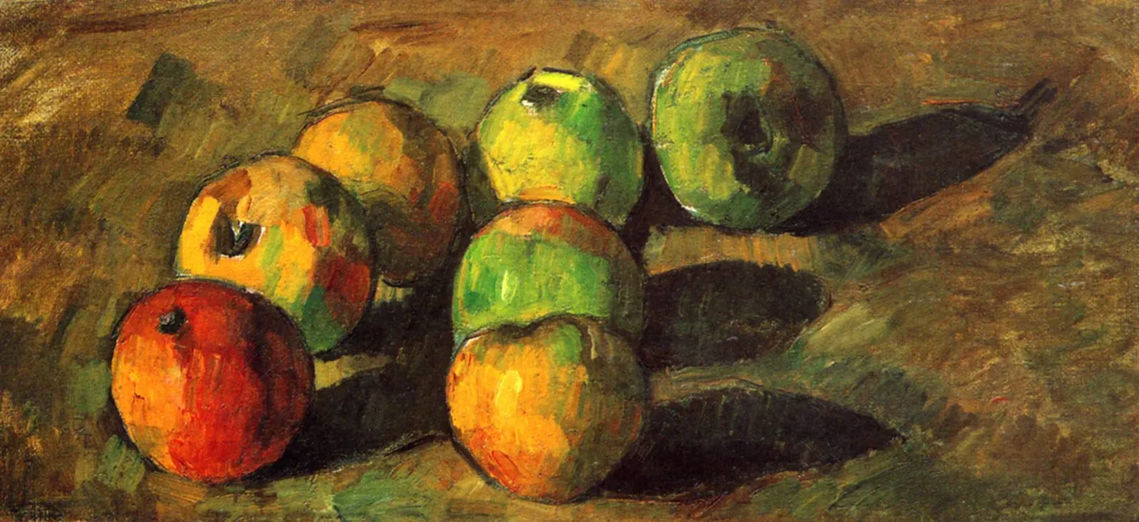 Sept pommes, Paul Cézanne