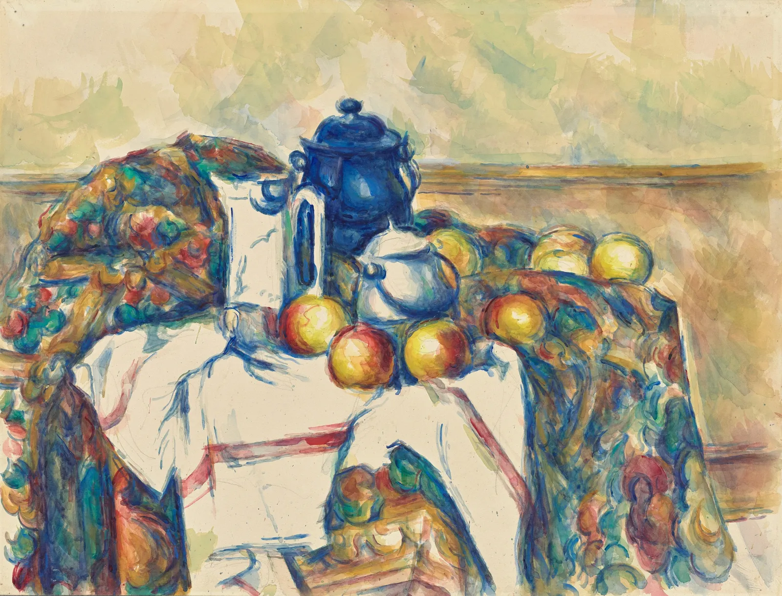 Nature morte au pot bleu, Paul Cézanne
