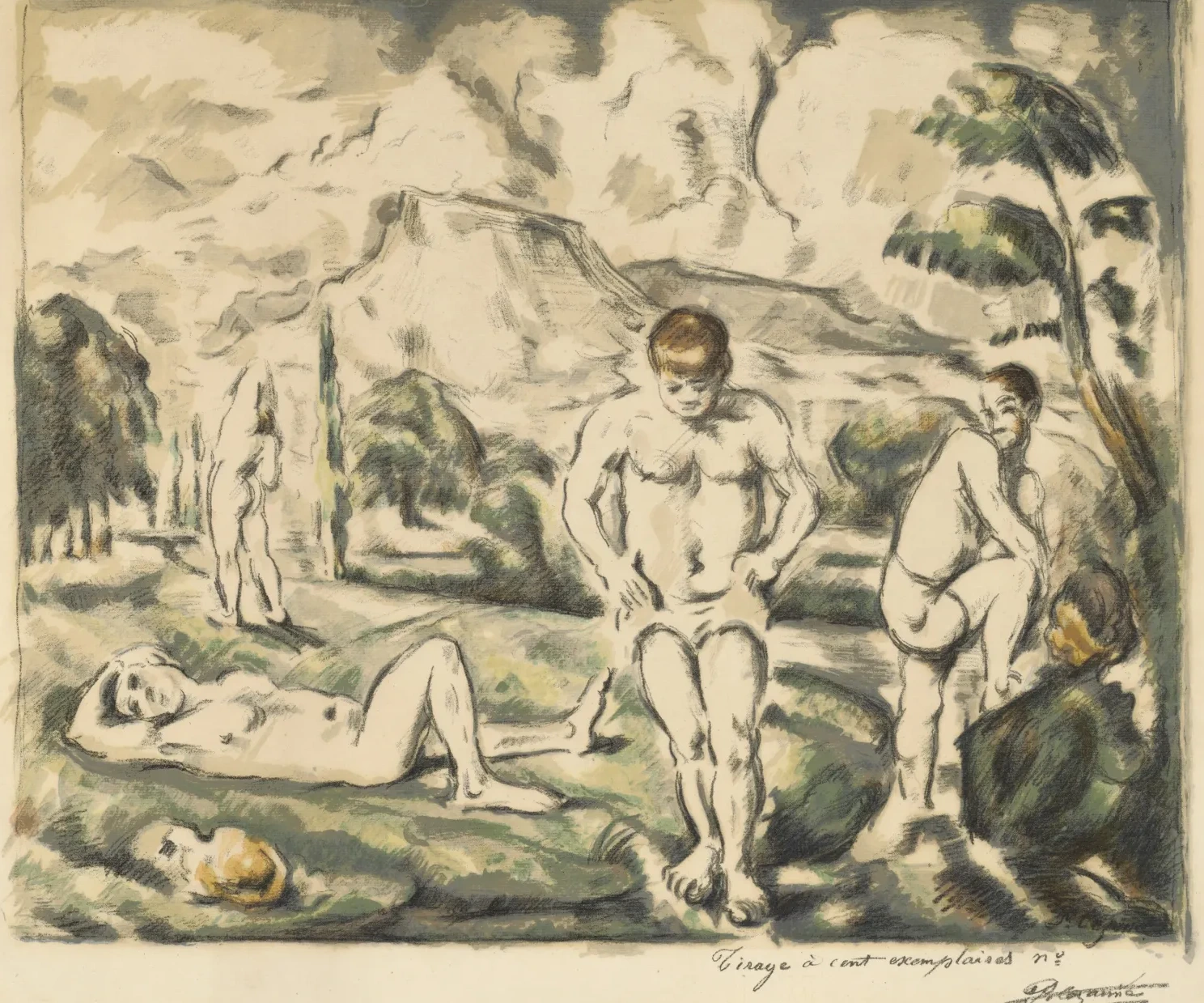 The Bathers (Large Plate), Paul Cézanne