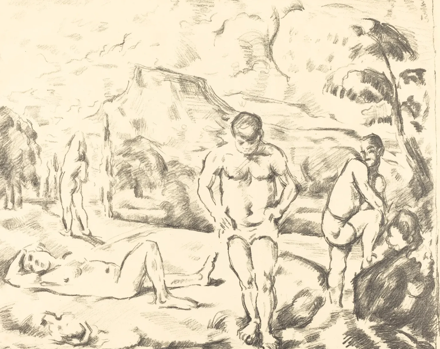 The Bathers (Large Plate), Paul Cézanne