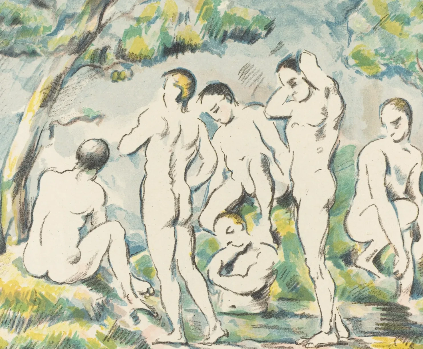 The Bathers (Small Plate), Paul Cézanne