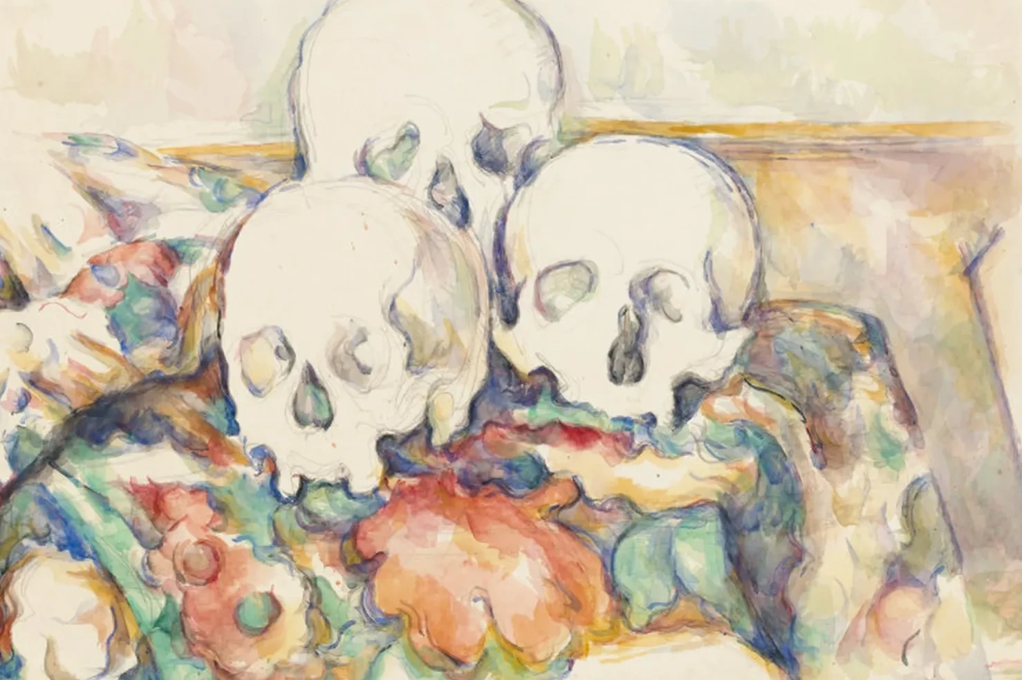 Trois crânes, Paul Cézanne