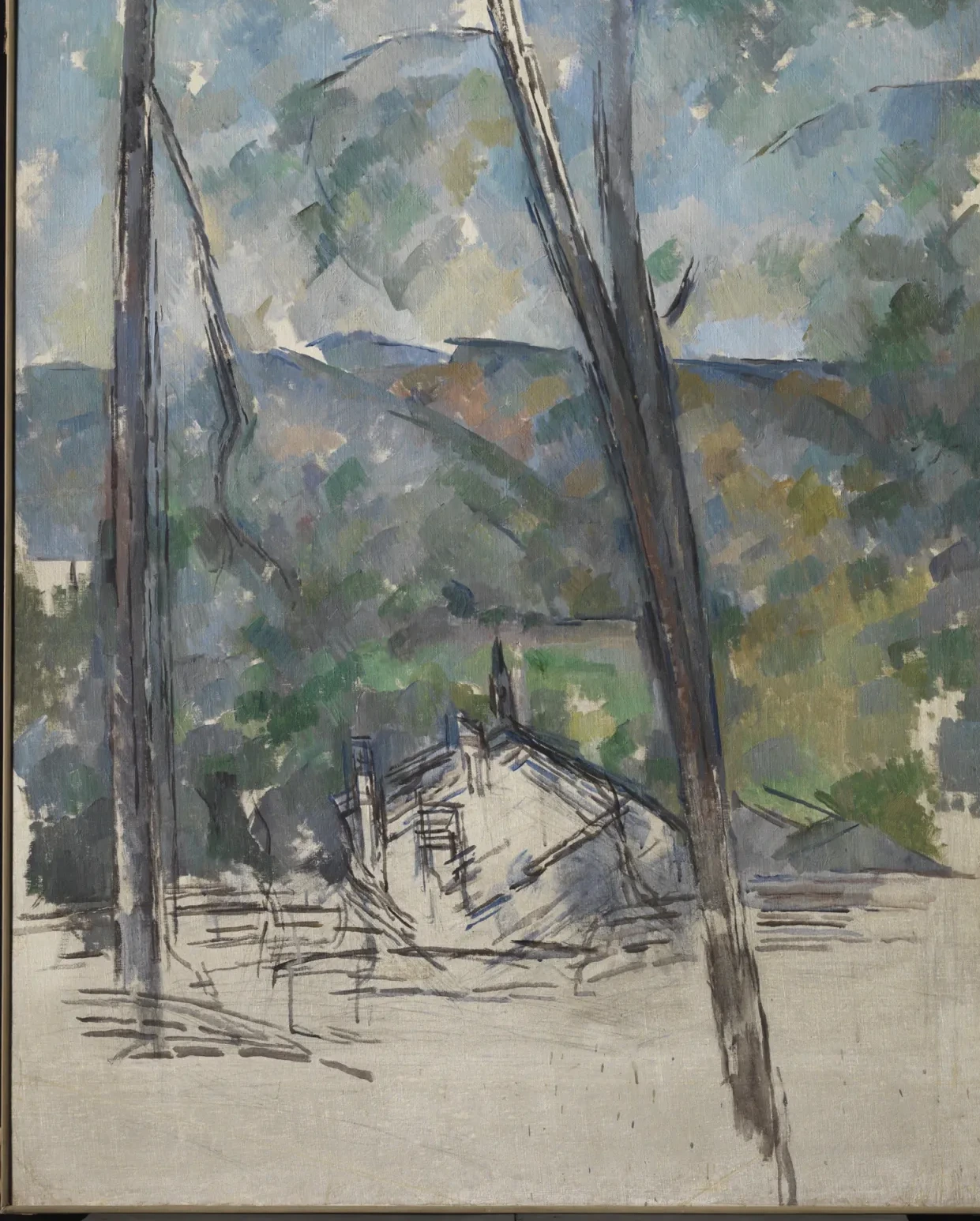 Vue vers la route du Tholonet près du Château Noir, Paul Cézanne