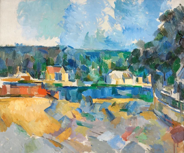 A orillas de un río, Paul Cézanne