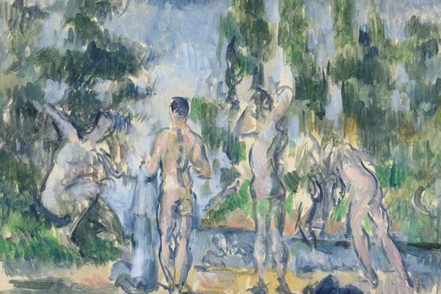 Bañistas, Paul Cézanne