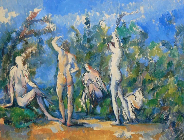 Bañistas, Paul Cézanne