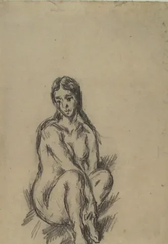 Baigneuse assise