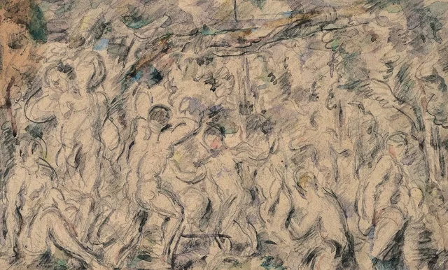 Bañistas, Paul Cézanne