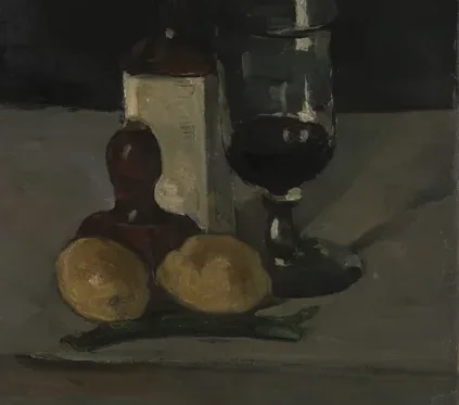 Bouteille, verre et citrons