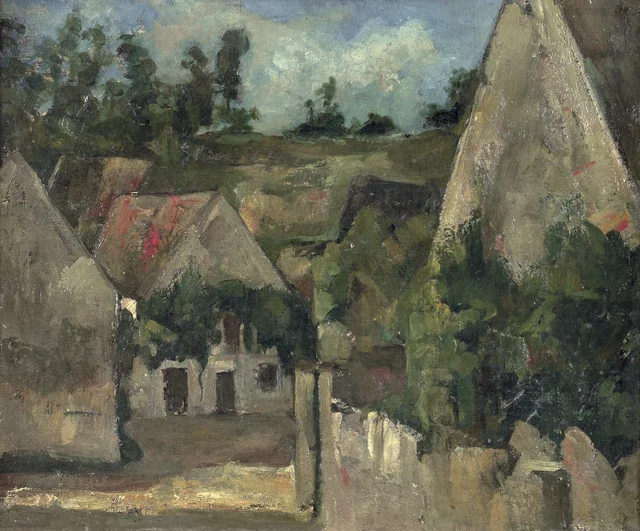 Encrucijada de la rue Rémy en Auvers-sur-Oise