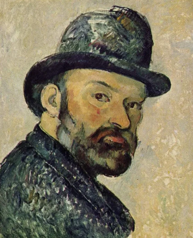 Cézanne con sombrero hongo, boceto