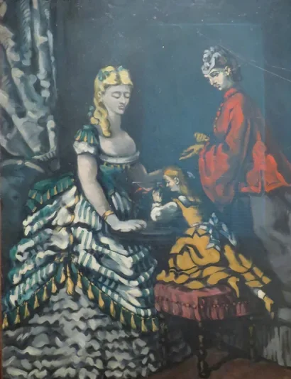 Femmes et fillette dans un intérieur