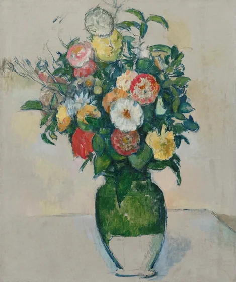 Fleurs dans un pot d'olives