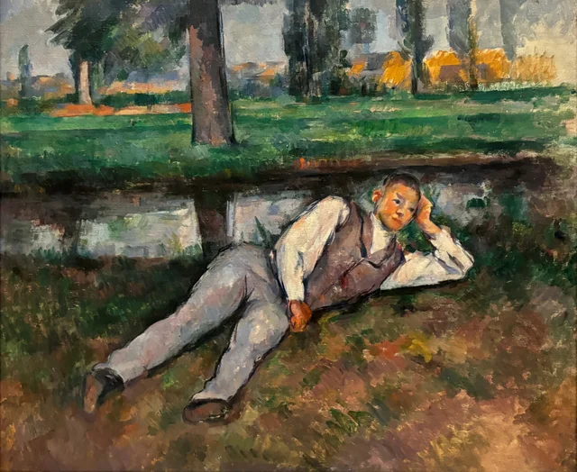 Muchacho tumbado, Paul Cézanne