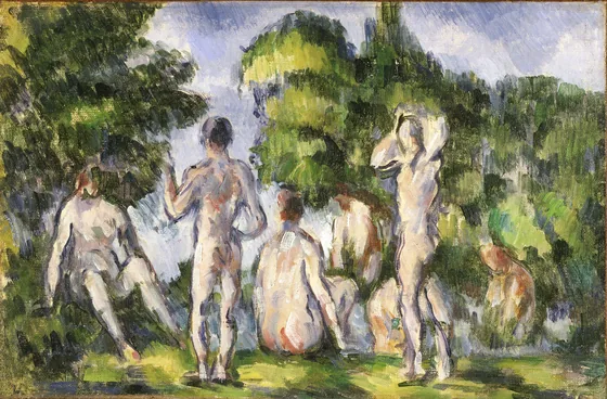 Groupe de baigneurs