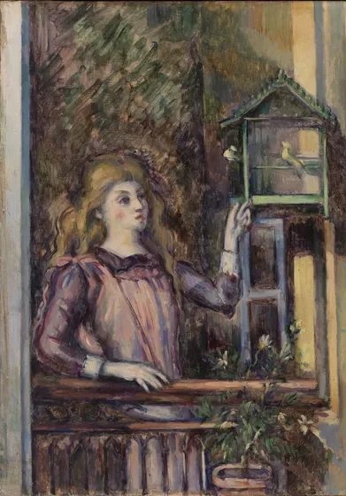 Jeune fille à la volière