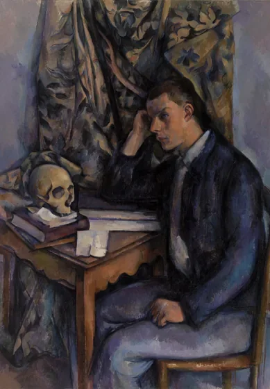 Jeune homme à la tête de mort