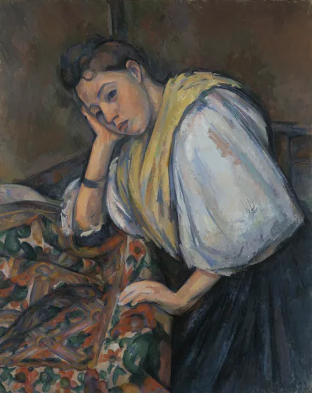 Jeune Italienne accoudée