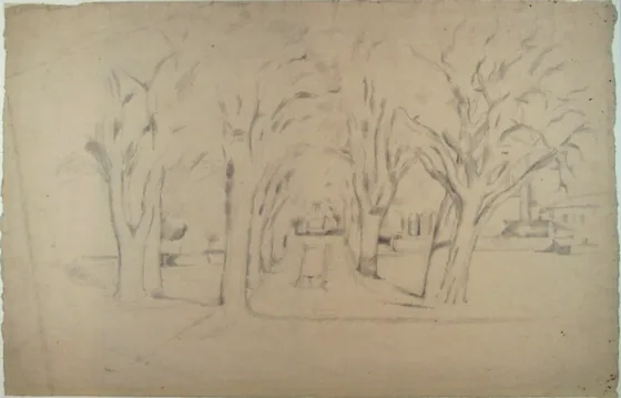 L'allée au Jas de Bouffan