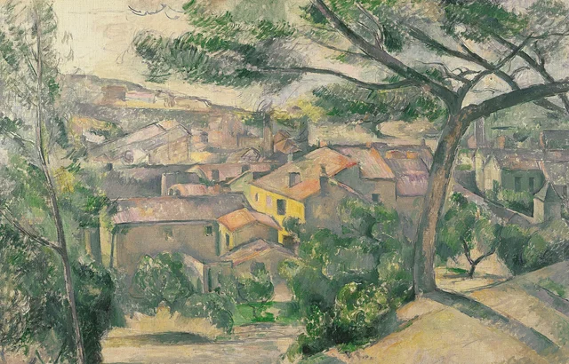 L'Estaque por la mañana, a contraluz, Paul Cézanne