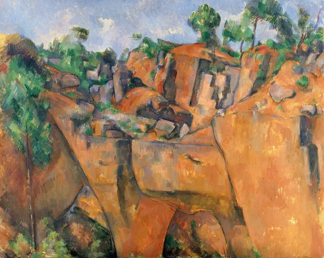 La cantera de Bibémus, Paul Cézanne