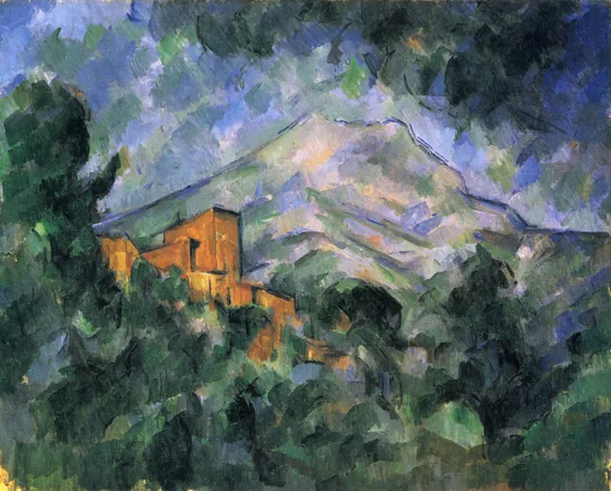 La Montagne Sainte-Victoire et le Château noir