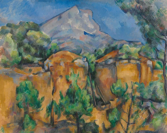 La montaña Sainte-Victoire vista desde Bibémus, Paul Cézanne