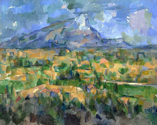 La montaña Sainte-Victoire vista desde Les Lauves, Paul Cézanne