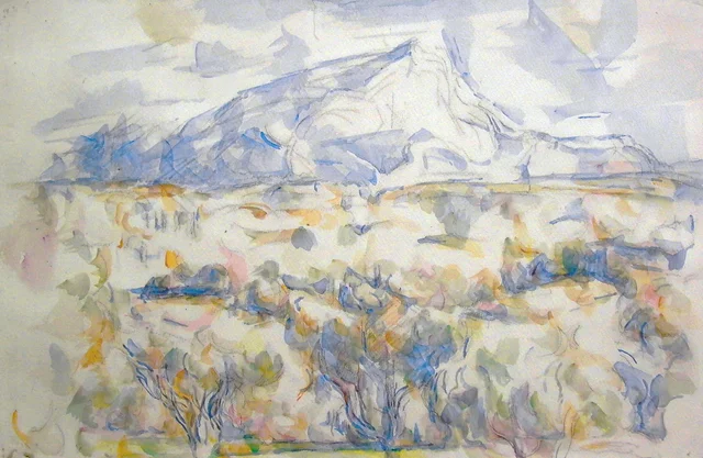 La montaña Sainte-Victoire vista desde Les Lauves, Paul Cézanne