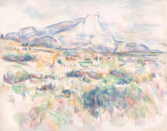 La montaña Sainte-Victoire vista desde Les Lauves, Paul Cézanne