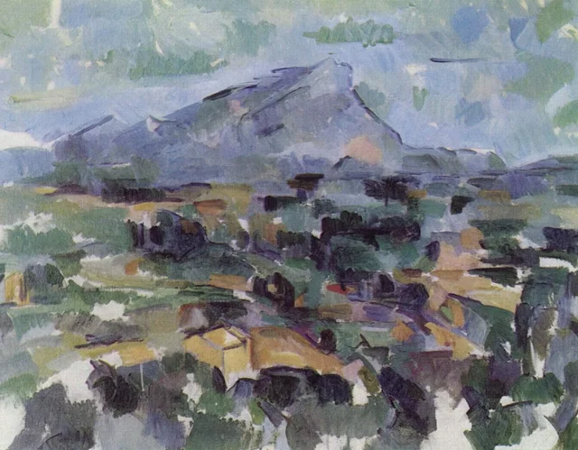 La montaña Sainte-Victoire vista desde Les Lauves, Paul Cézanne